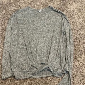 Grey long sleeved shirt